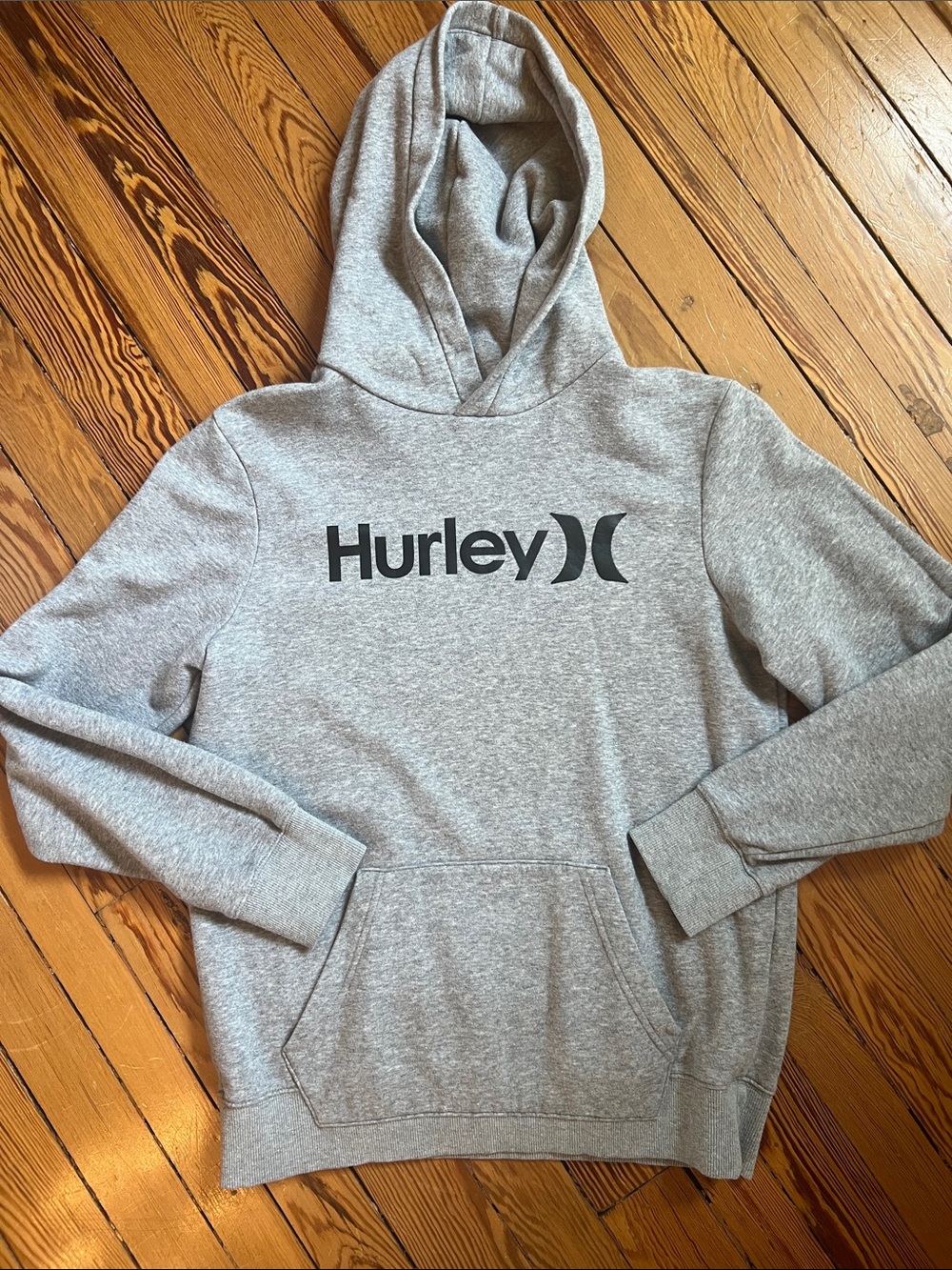 Hurley Boys Pullover Hoodie with Black Logo